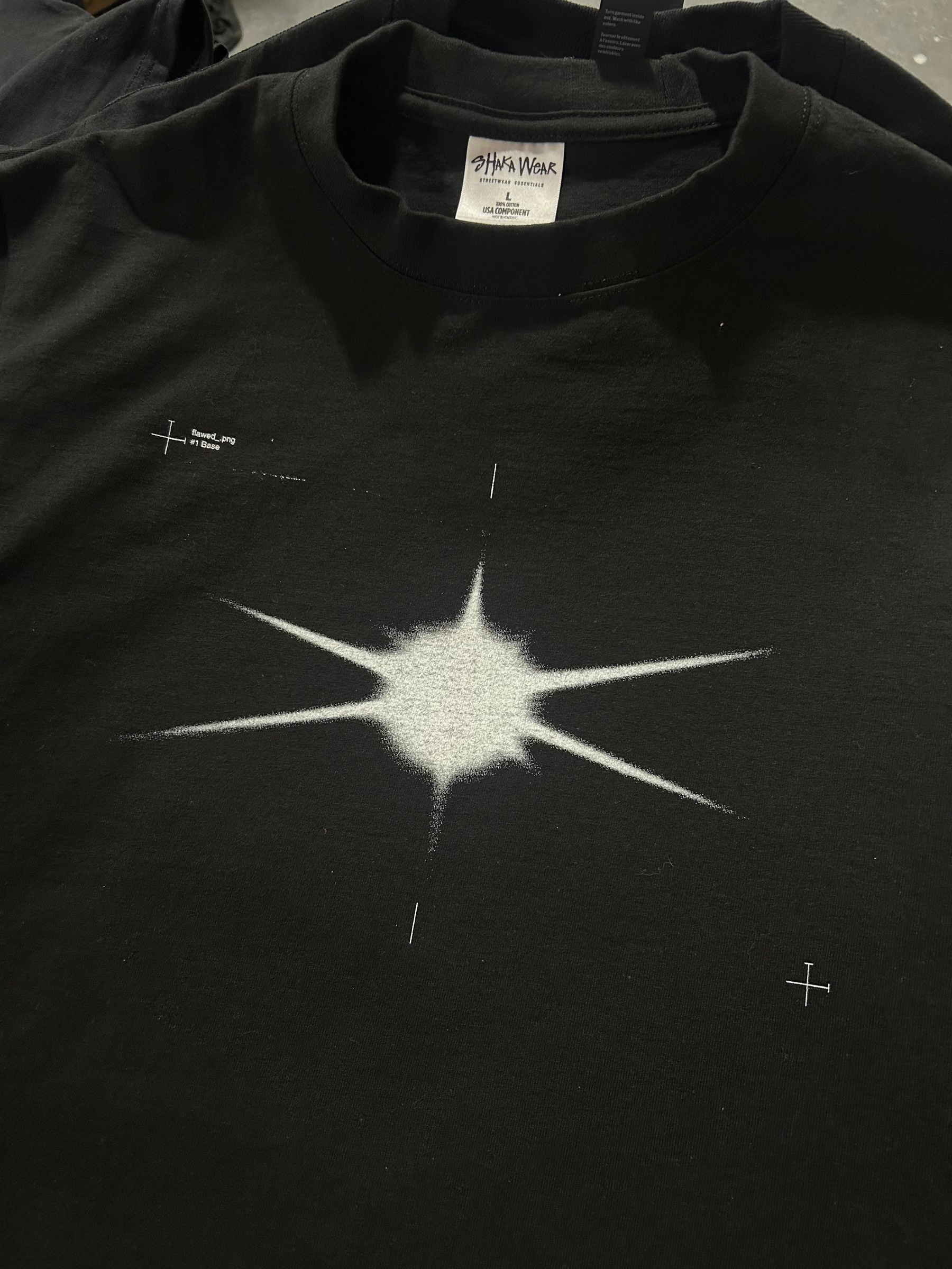 Star tee in production — Killswitch Memories tour merch